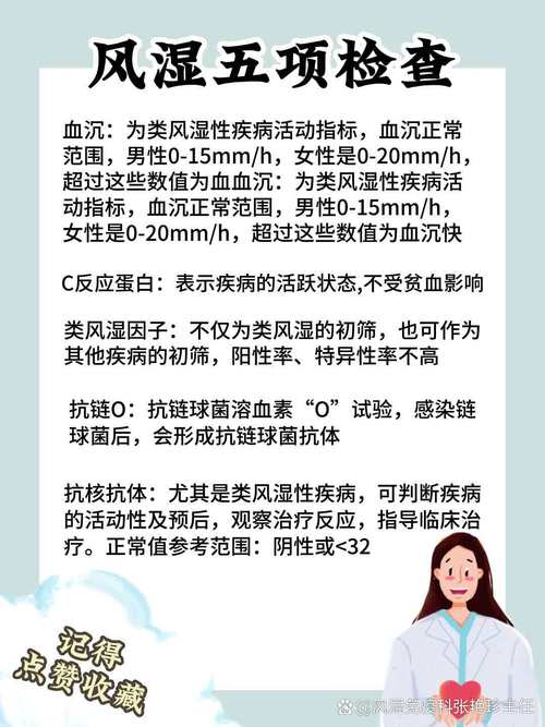 风湿类风湿查血需要查哪几项