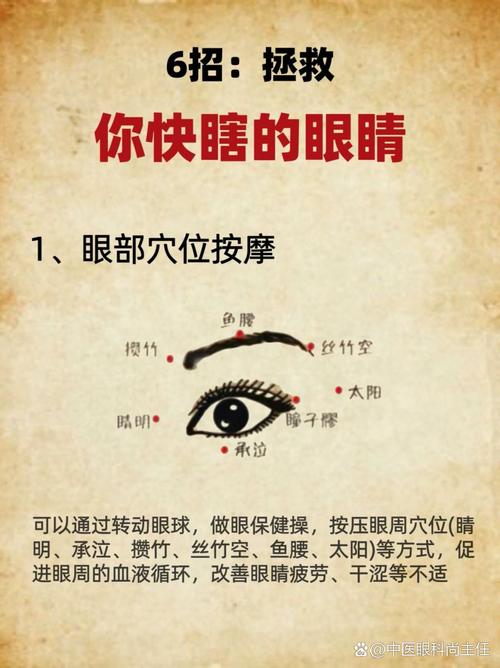 按摩穴位导致眼睛近视