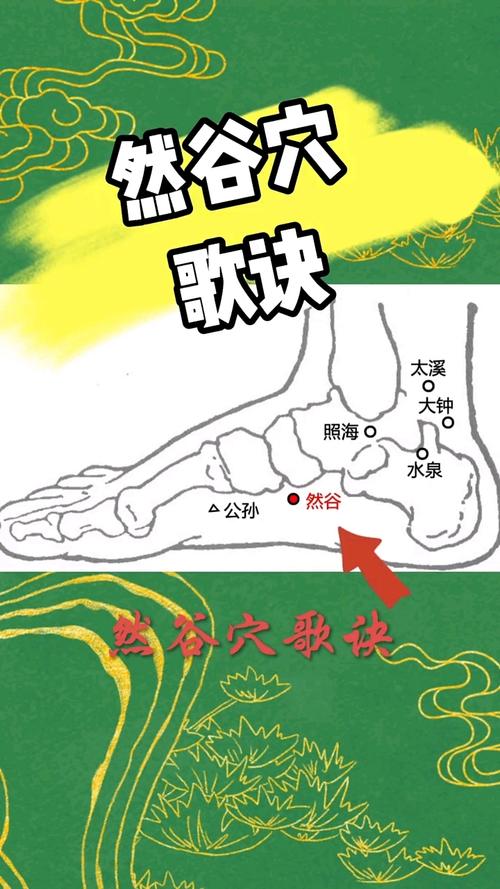 怎样正确按摩然谷穴位