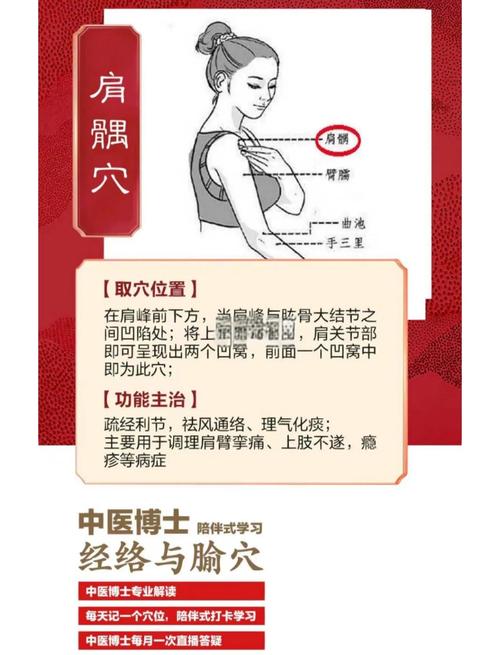 肩周炎止痛按摩穴位图