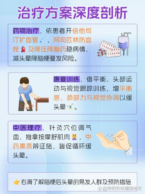 脑梗突然头晕怎么缓解