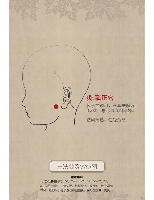 针灸治疗面瘫面部穴位