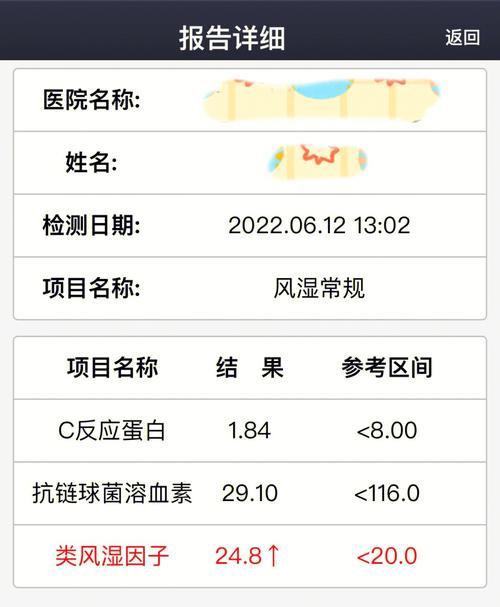 类风湿因子参考值是多少