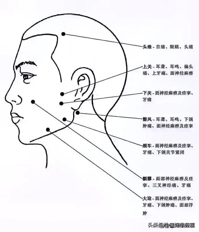 颞下颌关节 穴位按摩