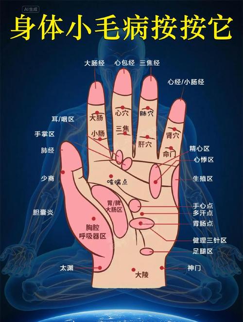 右手手上穴位对应内脏