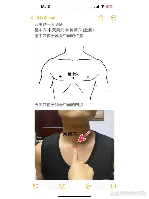 小儿感冒穴位贴敷穴位