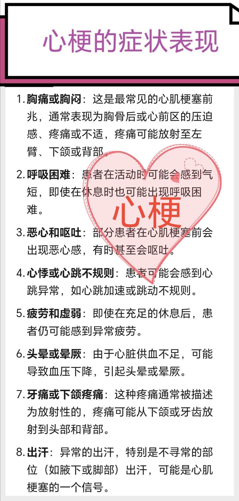 脑梗心梗的预兆是什么