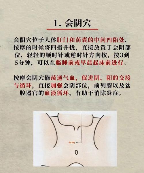 前列腺炎按摩哪些穴位