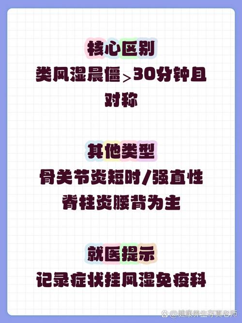 风湿类风湿晨僵的区别