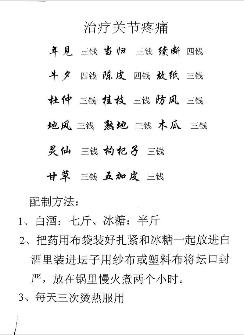 风湿类风湿的秘方验方