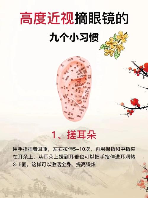 按摩耳朵穴位治疗近视