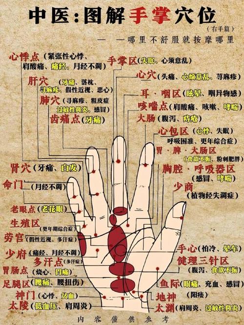 手掌穴位图解大全高清