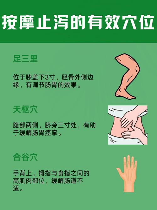 肚子疼 腹泻 穴位