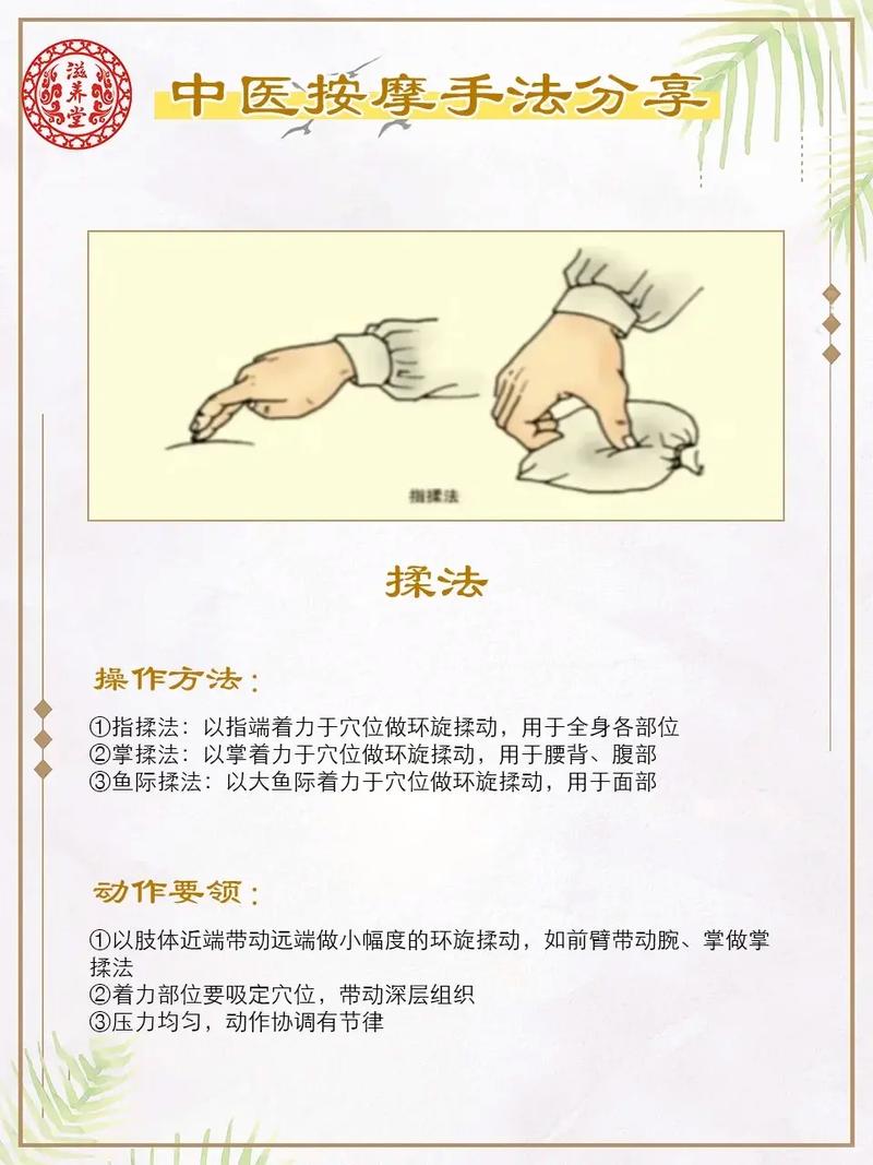 按摩的穴位手法视频