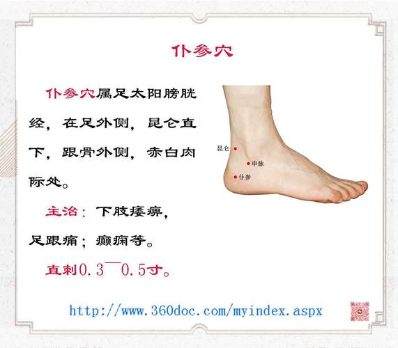 骨刺脚后跟针灸穴位