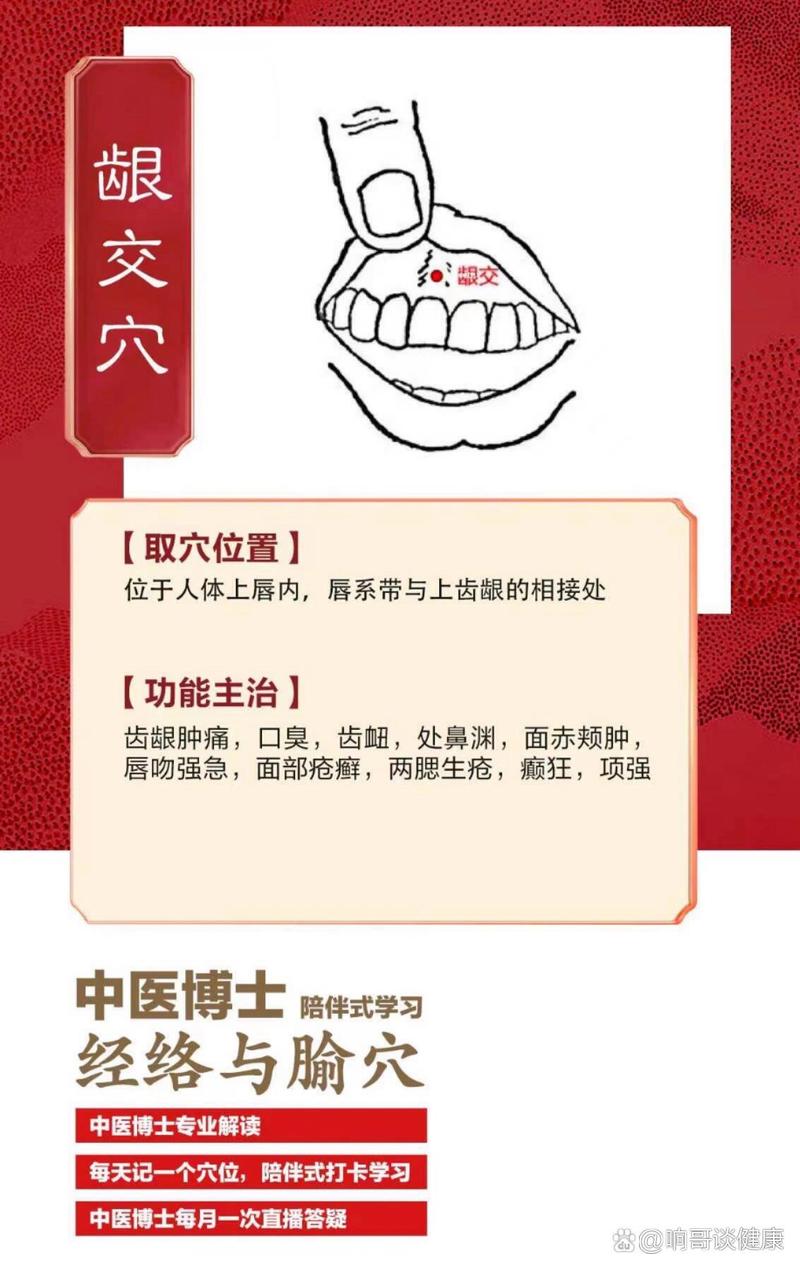 艾灸牙龈肿痛的穴位