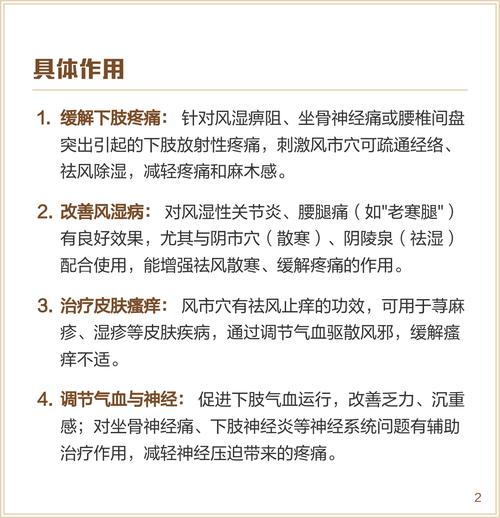 拍打风市穴位的功效