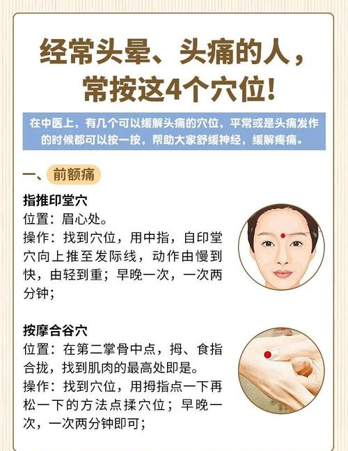 眩晕病按摩治疗穴位