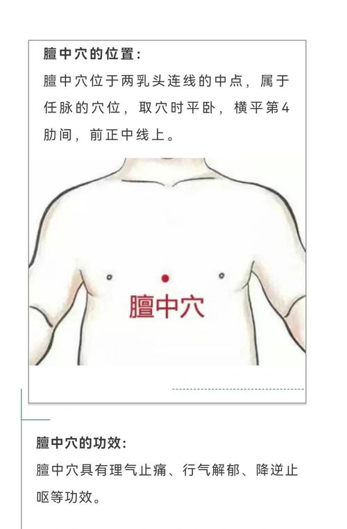 人体胸前有哪些穴位