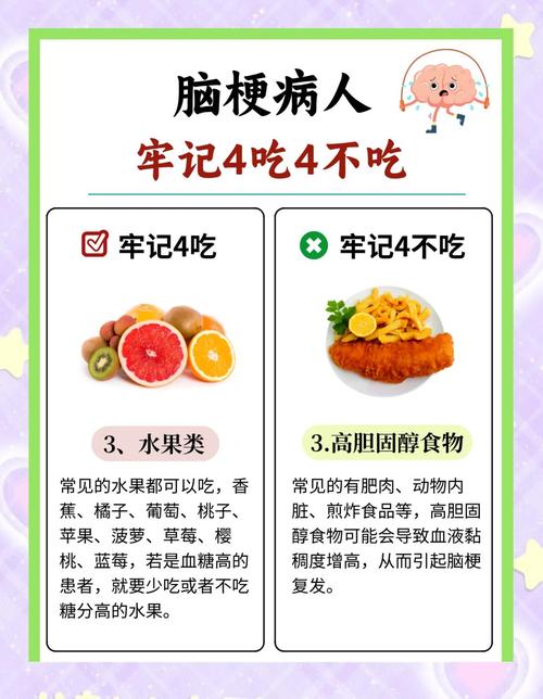 有脑梗不能吃什么食物