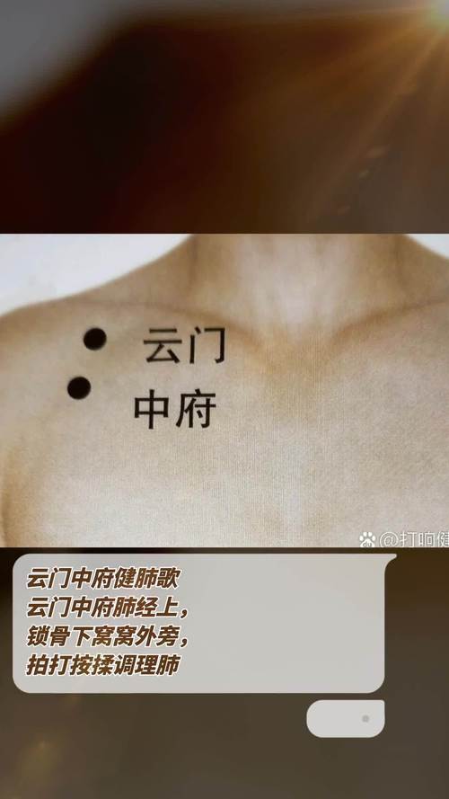 云门中府穴位高清图