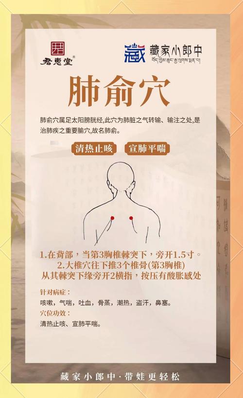 健康之路咳嗽穴位肺