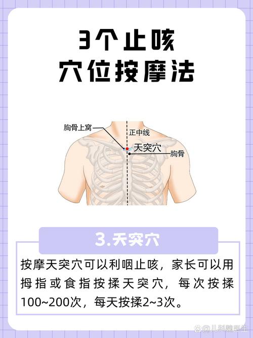 穴位快速止咳小妙招