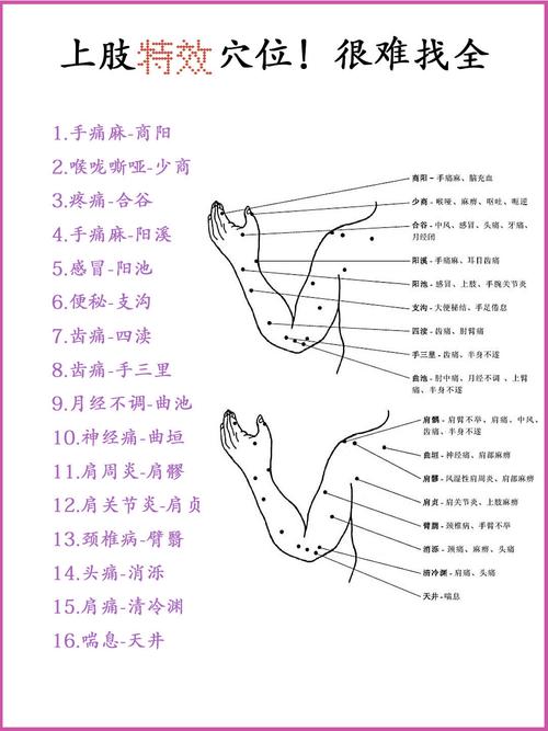 上肢偏瘫穴位有哪些