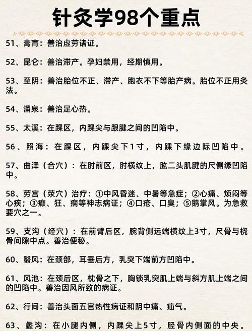 针灸选择穴位的原则