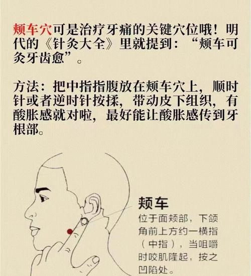 穴位按摩治牙疼方法
