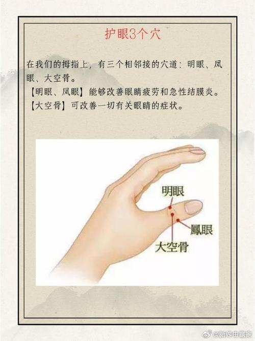 穴位按摩治疗视疲劳