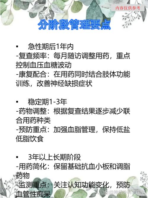 脑梗的治疗方法与用药
