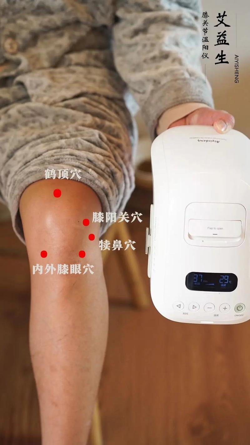 膝盖关节肿风湿艾灸图