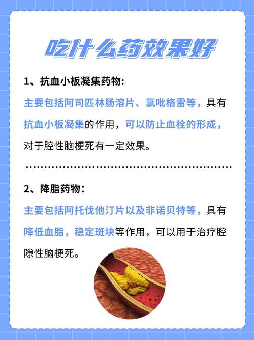 腔隙性脑梗吃什么药好