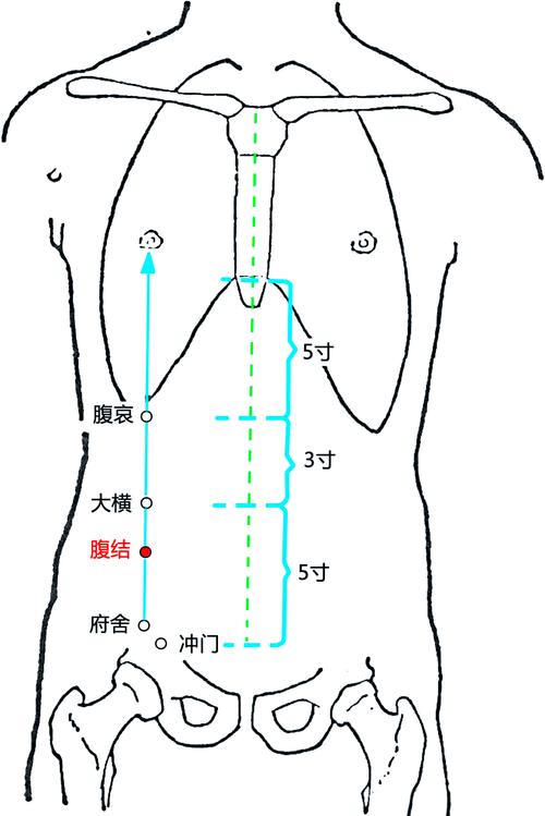 腹痛腹胀的放血穴位
